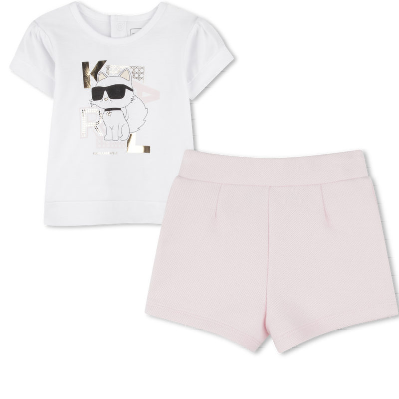 TEE SHIRT+SHORT KARL LAGERFELD KIDS 
                        BAMBINA