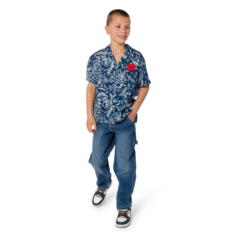 CAMICIA A MANICHE CORTE HUGO 
                        RAGAZZO