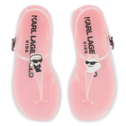 Sandali con cinturini regolabili KARL LAGERFELD KIDS 
                    BAMBINA