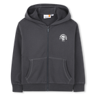 Felpa jogger con cappuccio, GRIGIO SCURO, hi-res