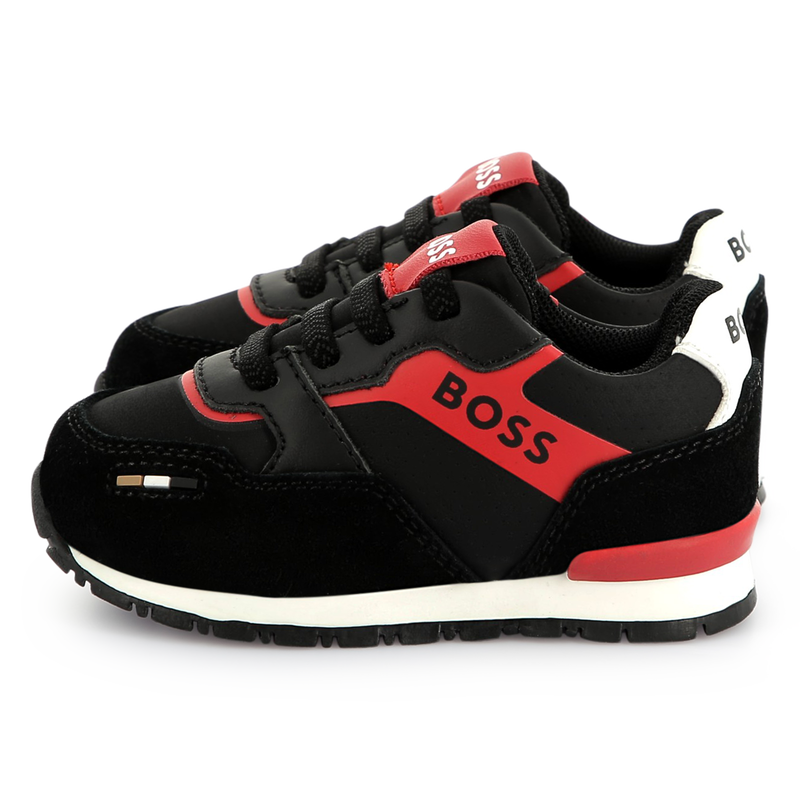 Sneakers multimateriale BOSS 
                        RAGAZZO