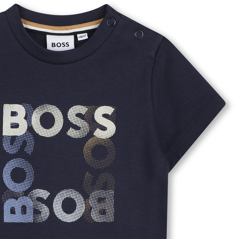 T-SHIRT A MANICHE CORTE BOSS 
                        RAGAZZO