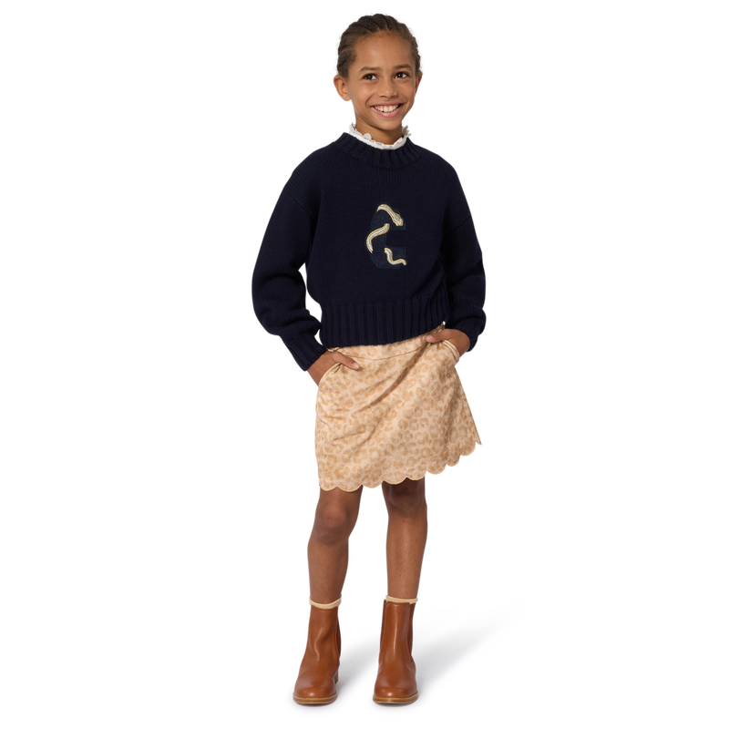 Short skirt with leopard print CHLOE 
                        BAMBINA