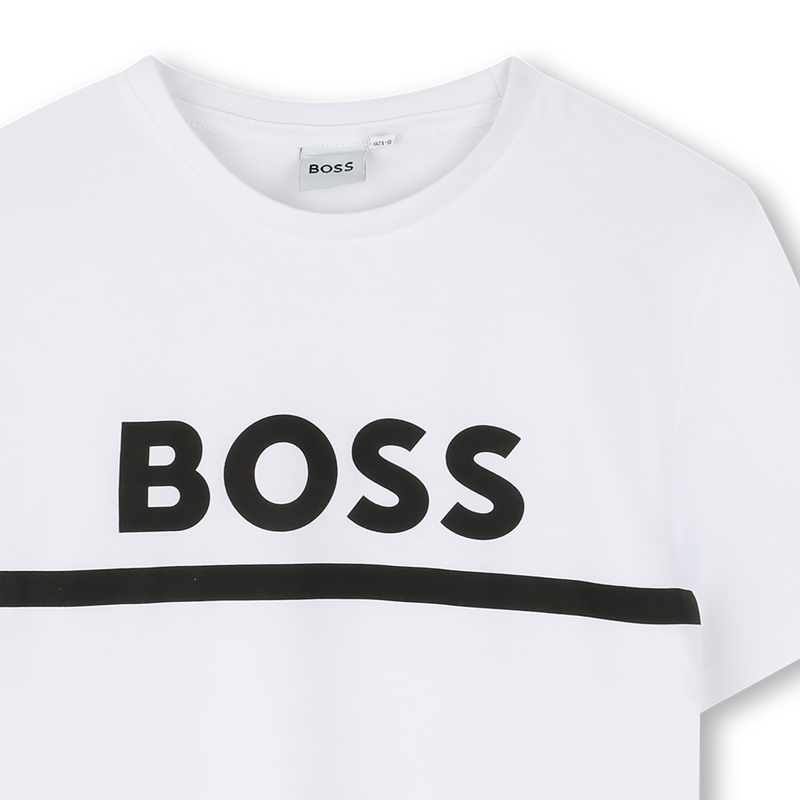 T-SHIRT A MANICHE CORTE BOSS 
                        RAGAZZO