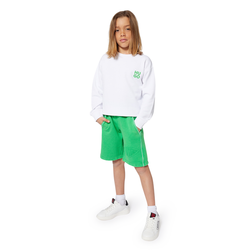 Sneakers stringate in pelle HUGO 
                    RAGAZZO