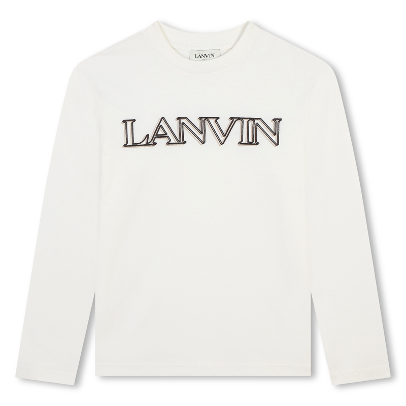 T-shirt con logo ricamato LANVIN 
                        RAGAZZO