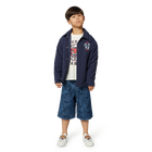 Bermuda in denim stampato KENZO KIDS 
                    RAGAZZO