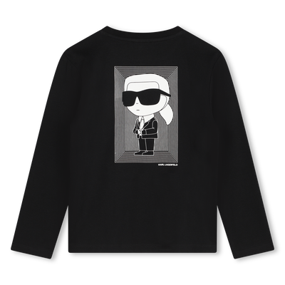 T-shirt cotone maniche lunghe KARL LAGERFELD KIDS RAGAZZO