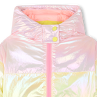 Piumino con cappuccio tricolore BILLIEBLUSH 
                    BAMBINA