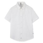 Camicia in cotone tinta unita BOSS 
                    RAGAZZO