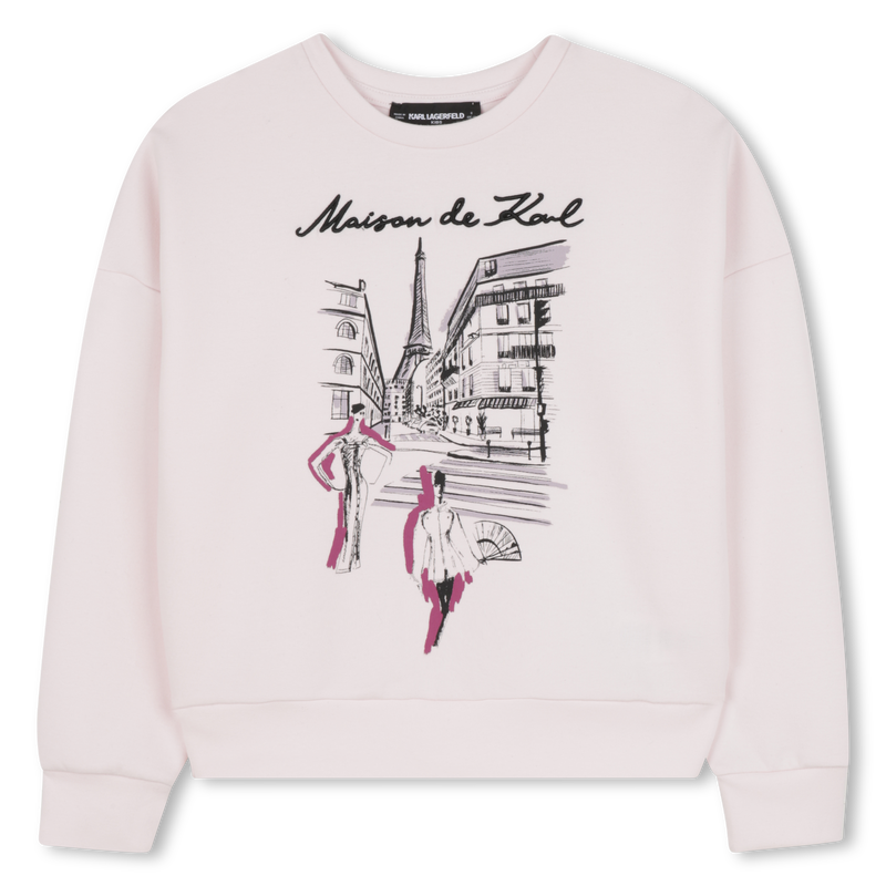 Long-sleeved sweatshirt KARL LAGERFELD KIDS 
                        BAMBINA