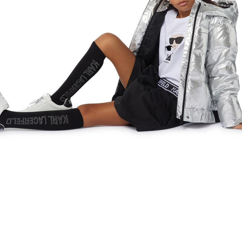 T-shirt con stampa applicata KARL LAGERFELD KIDS 
                        BAMBINA