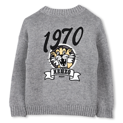 Cardigan lavorato a maglia KENZO KIDS RAGAZZO