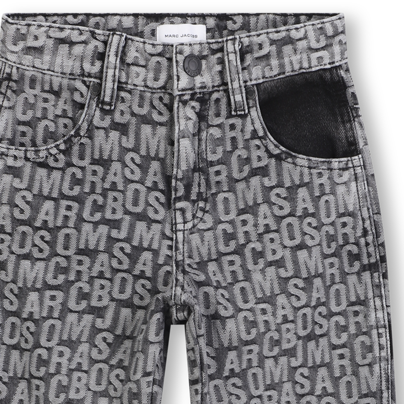 Pantaloni in denim jacquard MARC JACOBS 
                        RAGAZZO