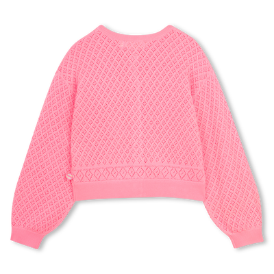 CARDIGAN IN MAGLIA TRAFORATA BILLIEBLUSH BAMBINA