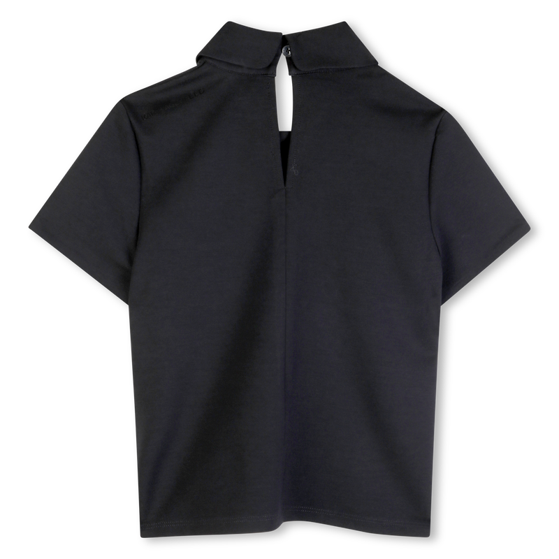 TOP A MANICHE CORTE KARL LAGERFELD KIDS 
                        BAMBINA