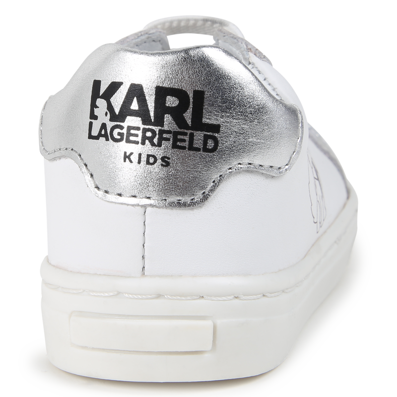 Sneakers basse in pelle KARL LAGERFELD KIDS 
                        UNISEX