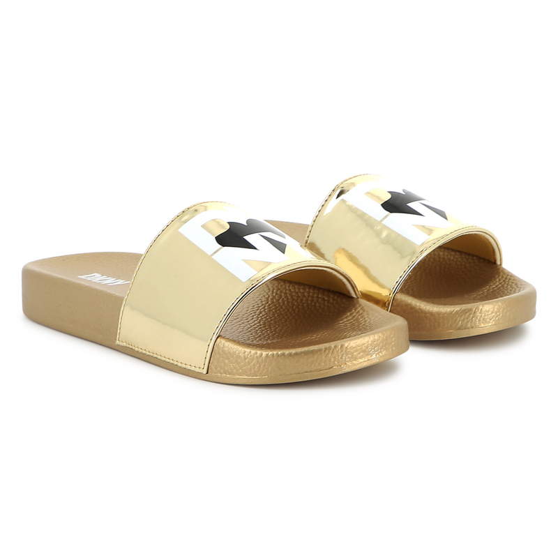 Ciabatte leggere metallizzate DKNY 
                        BAMBINA
