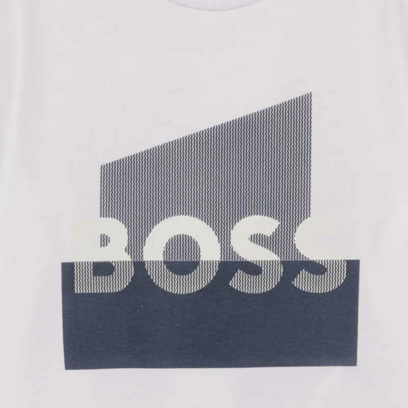 T-SHIRT A MANICHE CORTE BOSS 
                        RAGAZZO