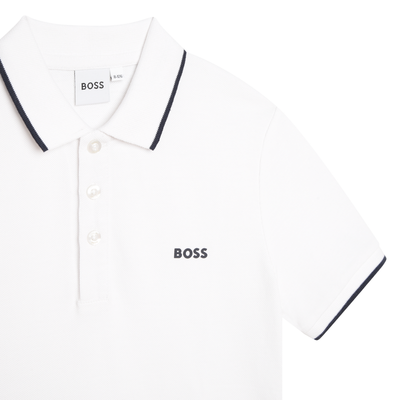 POLO A MANICHE CORTE BOSS 
                        RAGAZZO