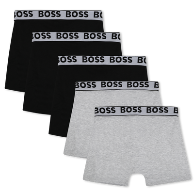 Set di 5 boxer in cotone BOSS RAGAZZO