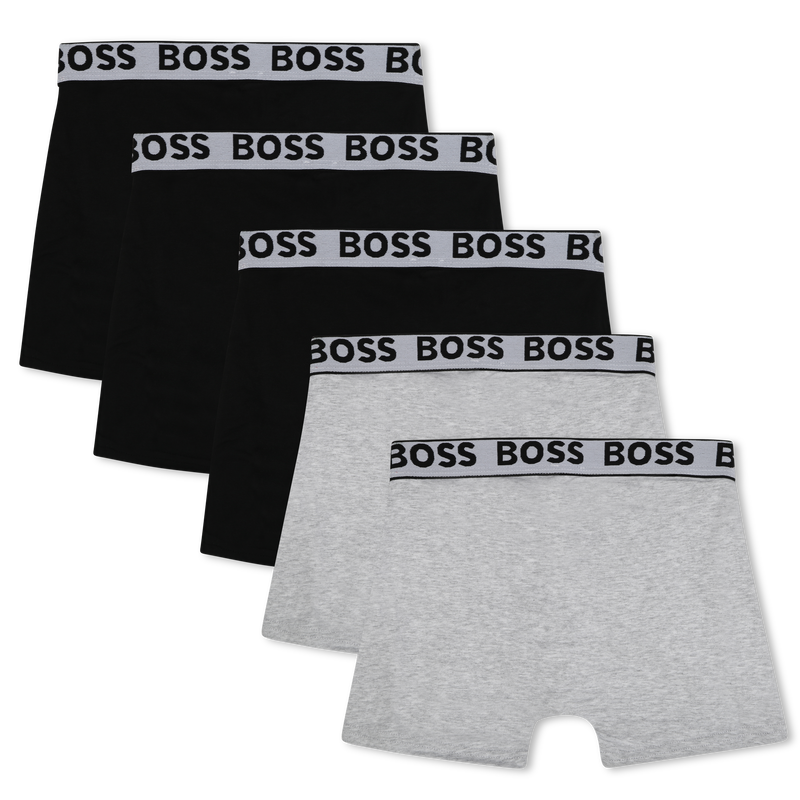 Set di 5 boxer in cotone BOSS 
                        RAGAZZO