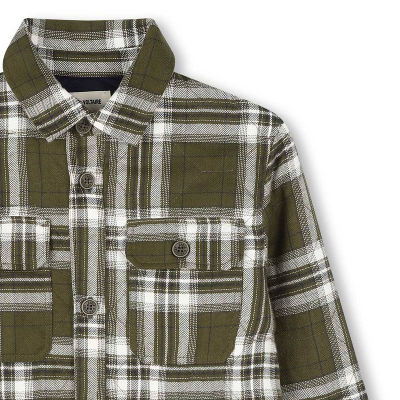 Camicia trapuntata in cotone ZADIG & VOLTAIRE 
                        RAGAZZO