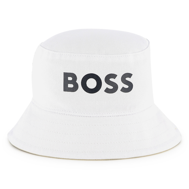 Bob reversibile in cotone BOSS 
                        RAGAZZO