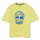 T-shirt bicolore con logo, PAGLIA, hi-res
