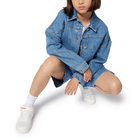 Giacca di jeans a righe HUGO 
                    BAMBINA