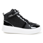 Sneakers alte in pelle KARL LAGERFELD KIDS 
                    BAMBINA