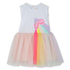 Vestito e coulotte bimateriali BILLIEBLUSH 
                    BAMBINA