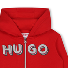 Felpa con cappuccio e zip HUGO 
                    BAMBINA