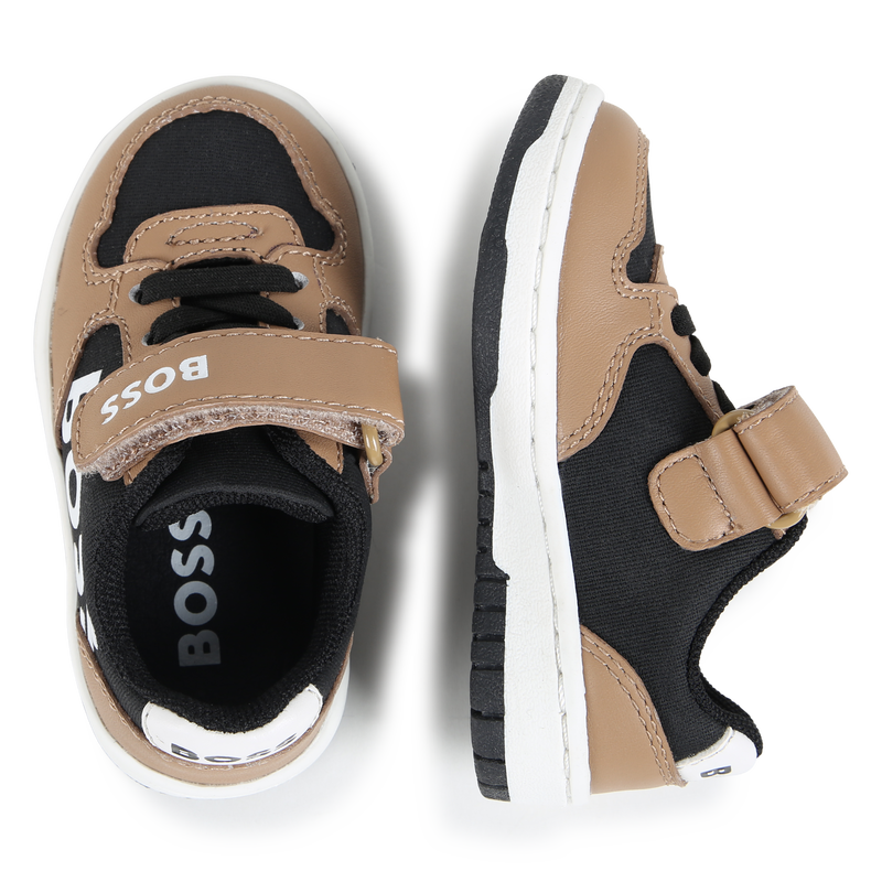 Sneakers con lacci e velcro BOSS 
                        RAGAZZO