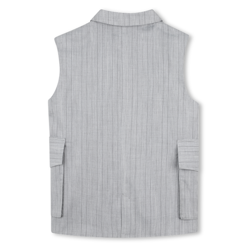 Giacca senza maniche a righe DKNY 
                        BAMBINA