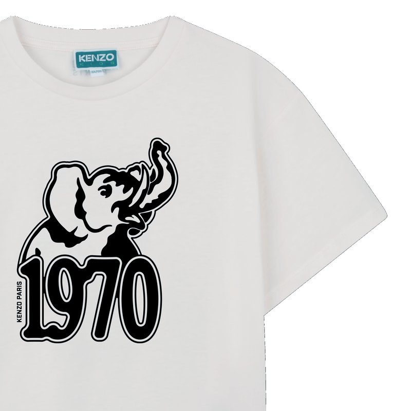 T-SHIRT A MANICHE CORTE KENZO KIDS 
                        RAGAZZO
