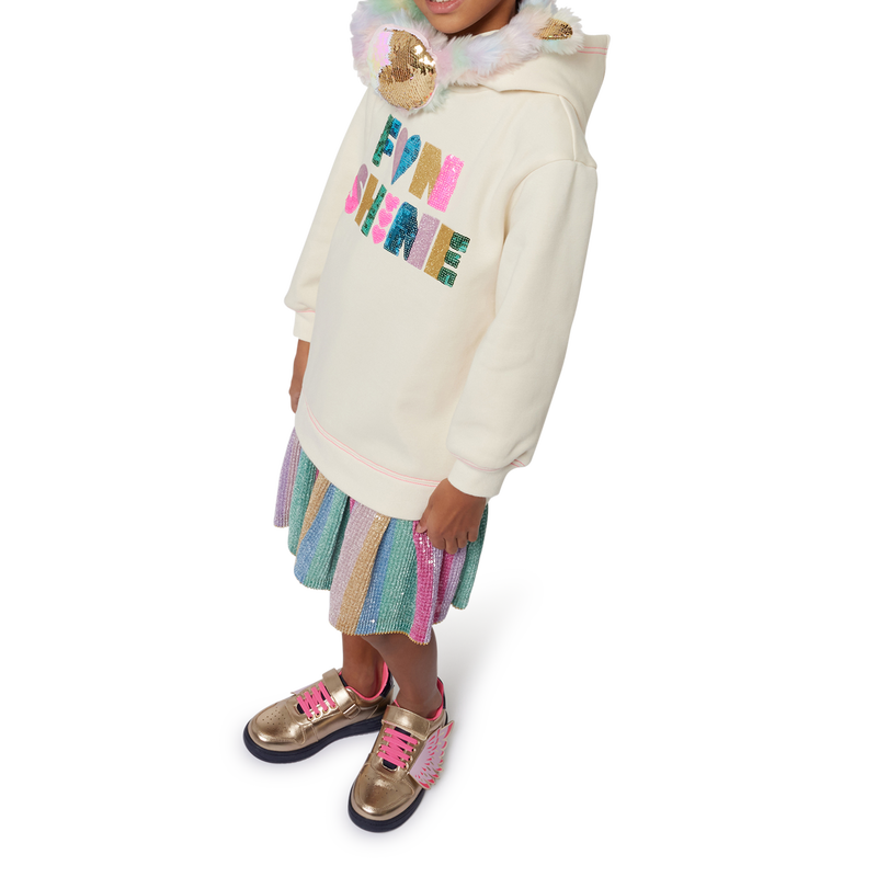 Vestito bi-materiale fantasia BILLIEBLUSH 
                        BAMBINA