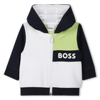 Cardigan con cappuccio BOSS 
                    RAGAZZO
