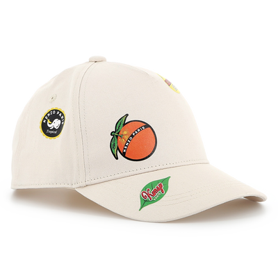 Cappellino stampato in cotone KENZO KIDS UNISEX