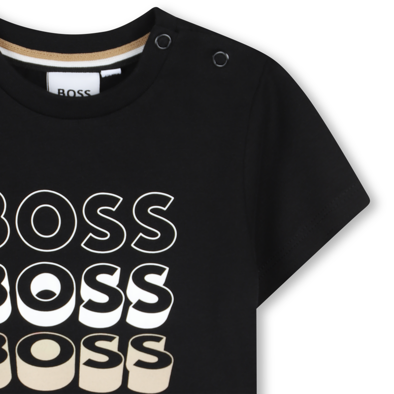 T-SHIRT A MANICHE CORTE BOSS 
                        RAGAZZO