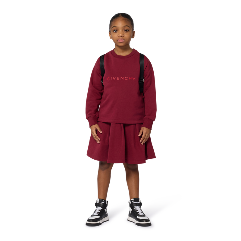 Abito con fondo plissettato e spacchi GIVENCHY 
                        BAMBINA