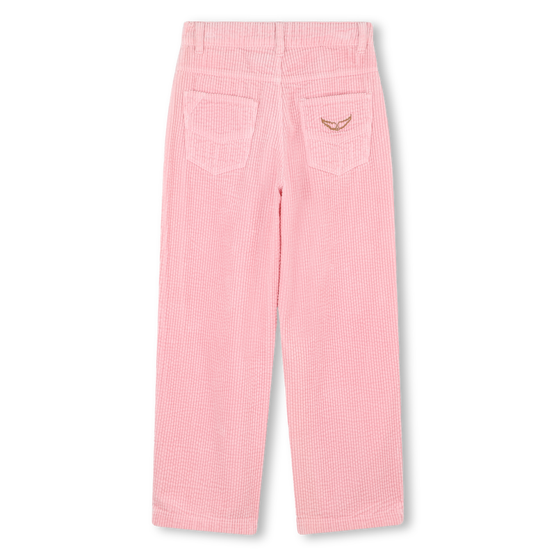 Pantalone in velluto ricamato ZADIG & VOLTAIRE 
                        BAMBINA