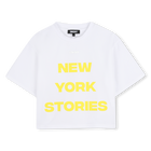 T-shirt a maniche corte dalla linea morbida DKNY 
                    BAMBINA
