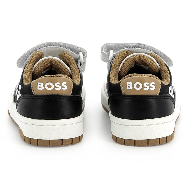 Sneakers pelle velcro e lacci BOSS 
                        RAGAZZO