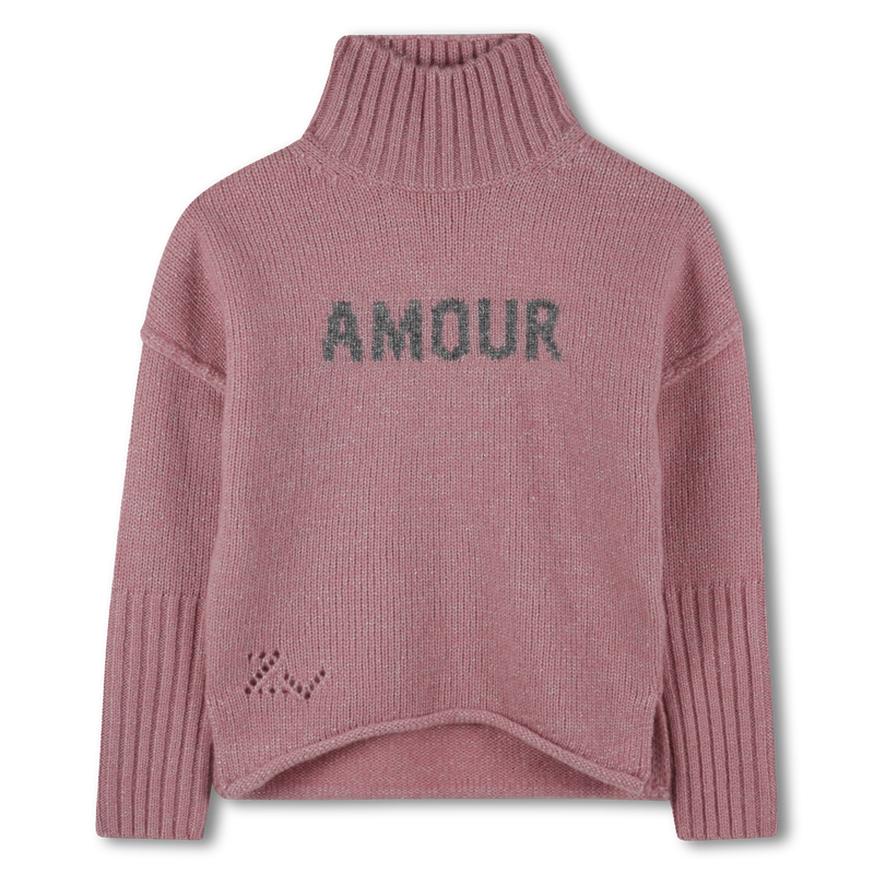 Maglione metallizzato con fantasia jacquard ZADIG & VOLTAIRE 
                        BAMBINA