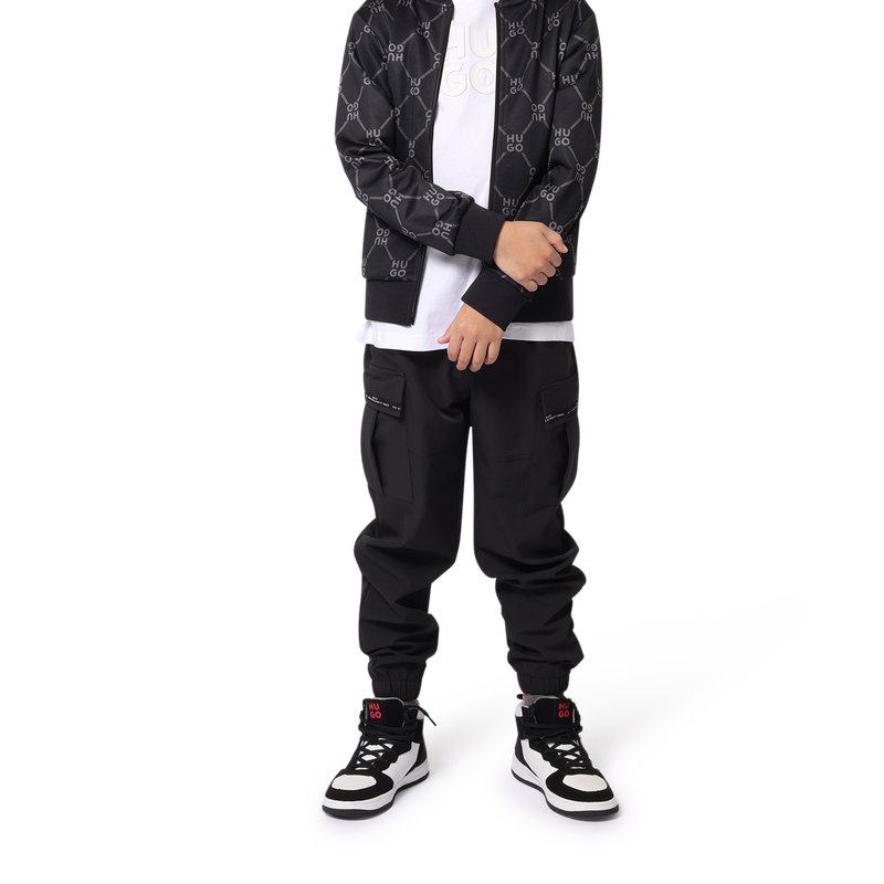 Cardigan da jogging felpato HUGO 
                        RAGAZZO