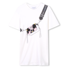 Vestito maniche corte cotone, AVORIO, hi-res