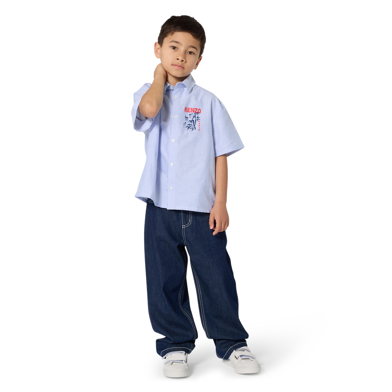 Jeans dalla vestibilit&agrave; dritta KENZO KIDS 
                        RAGAZZO
