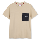 T-shirt a maniche corte, BEIGE, hi-res