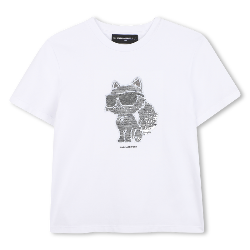 T-SHIRT MANICA CORTA KARL LAGERFELD KIDS 
                        BAMBINA